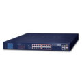 Planet FGSW-1822VHP -16-Port 10/100TX 802.3at PoE + 2-Port Gigabit TP + 2-Port SFP Ethernet Switch with LCD PoE Monitor