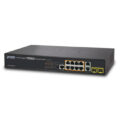 Planet GS-4210-8P2T2S -8-Port 10/100/1000T 802.3at PoE + 2-Port 10/100/1000T + 2-Port 100/1000X SFP Managed Switch