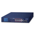GSD-1222VHP -8-Port 10/100/1000T 802.3at PoE + 2-Port 10/100/1000T + 2-Port 1000X SFP Ethernet Switch with PoE LCD Monitor