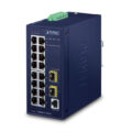IGS-4215-16T2S   - Industrial L2/L4 16-Port 10/100/1000T + 2-Port 100/1000X SFP Managed Switch