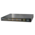 Planet SGS-5220-24P2X -L2+ 24-Port 10/100/1000T 802.3at PoE + 2-Port 10G SFP+ Stackable Managed Switch / 440W