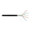 NETLAN U/UTP cable 4 pairs, CAT.6, outdoor, PE, black, 305m