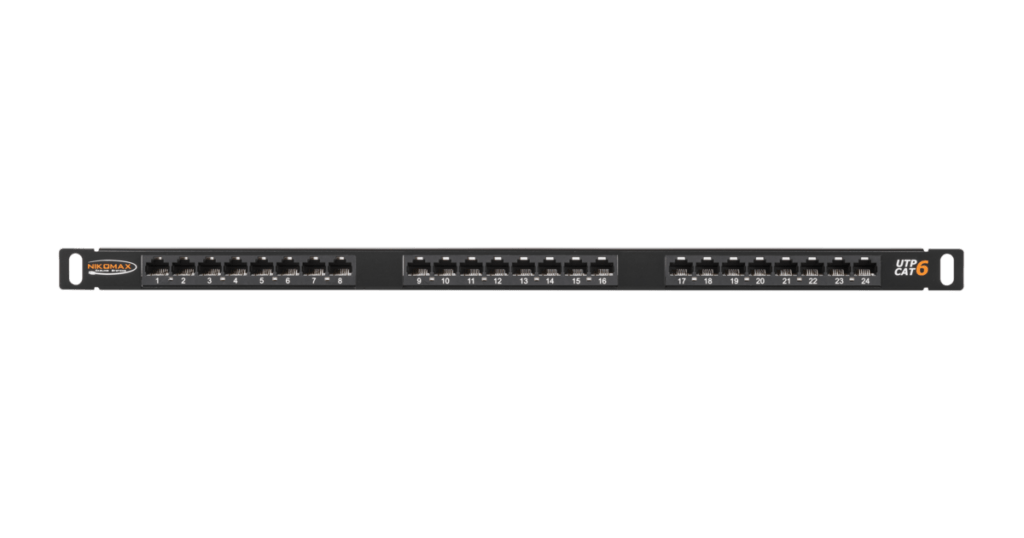 NMC-RP24UE2-HU-BK - UTP Patch Panel 24 Ports, Cat.6, 110/KRONE Type, 0 ...